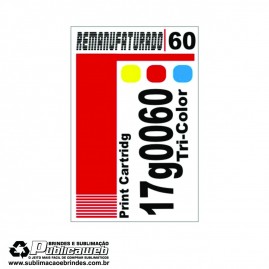 Etiqueta para Cartucho Lexmark 60 17G0060