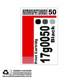 Etiqueta para Cartucho Lexmark 50 17G0050