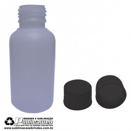 Frasco 100ml em PEAD com Tampa 28mm Preto Com 10 Frascos