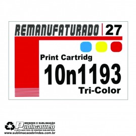 Etiqueta para Cartucho Lexmark 27 10N1193