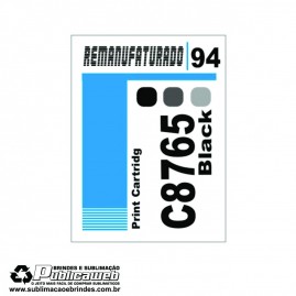 Etiqueta para Cartucho HP 94 C8765