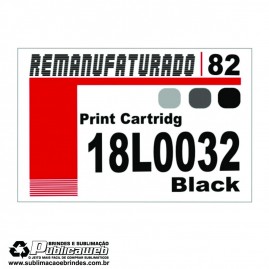 Etiqueta para Cartucho Lexmark 82 18L0032