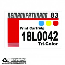 Etiqueta para Cartucho Lexmark 83 18L0042